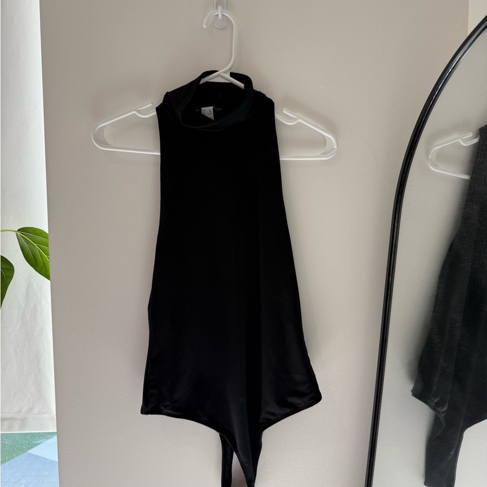 Urban Planet Sleek Black Sleeveless Bodysuit